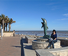 Galveston, the sea wall