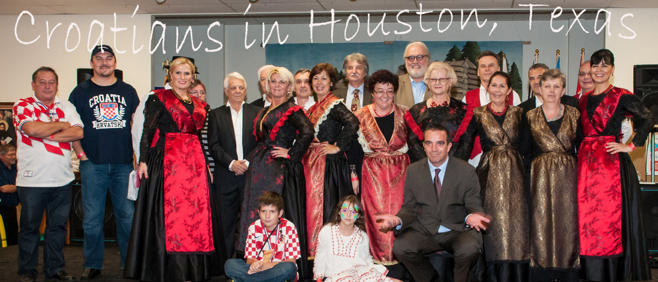 Croatians in Houston with the croation consul at Slavic Festival
